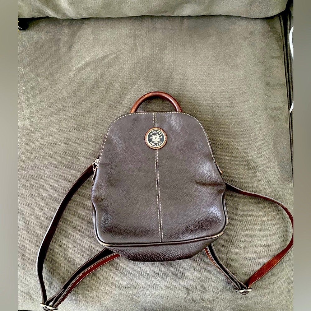 COPY - Dooney and Bourke backpack brown leather purse